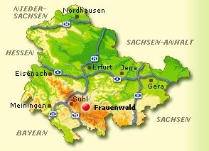 Lagekarte Frauenwald Lagekarte Frauenwald