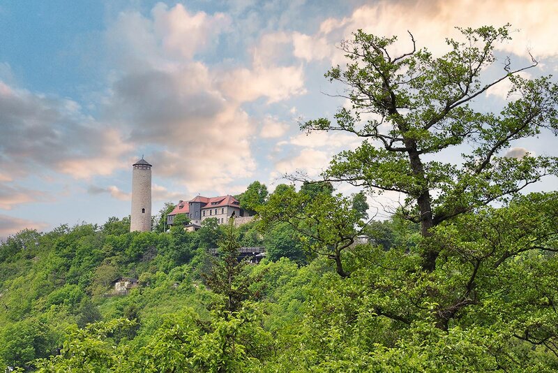 Landschaft bei Jena mit Fuchsturm Landschaft bei Jena mit Fuchsturm