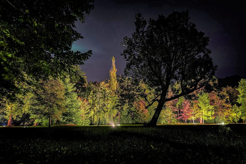 Kurpark von Bad Berka am Abend Kurpark von Bad Berka am Abend