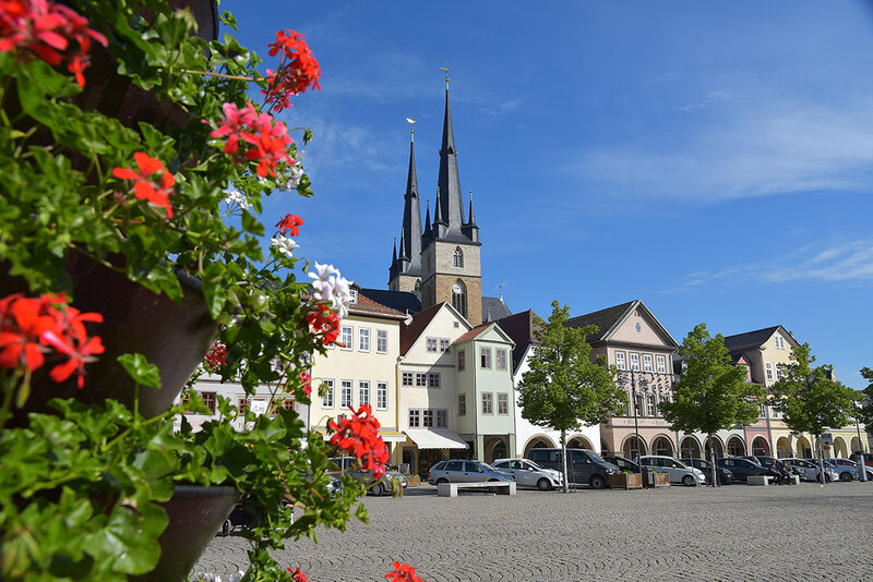 Marktplatz in Saalfeld Marktplatz in Saalfeld
