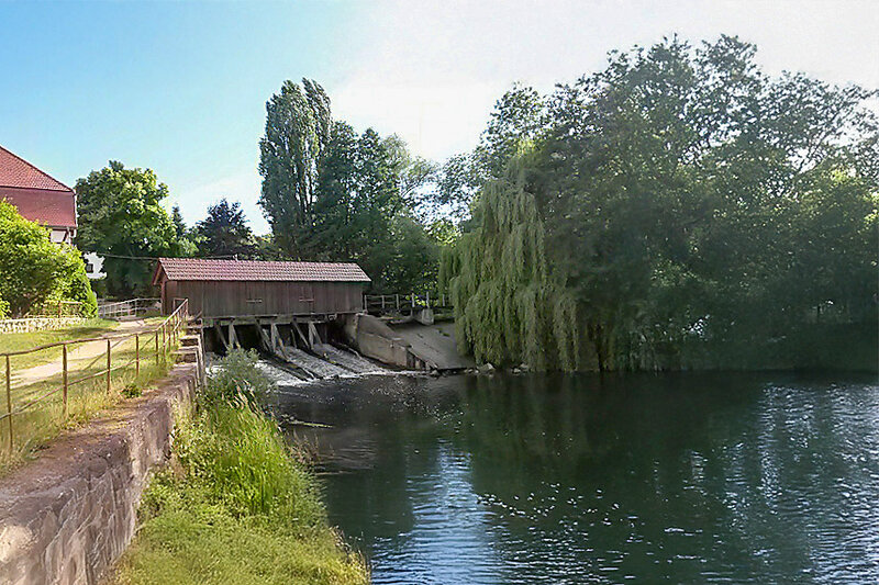 Obermühle mit Wehr Obermühle mit Wehr