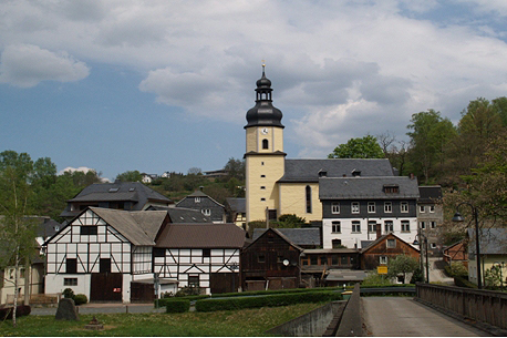 Ortsteil Spanberg mit Kirche Ortsteil Spanberg mit Kirche