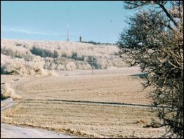 Blick zum Großen Inselsberg im Winter