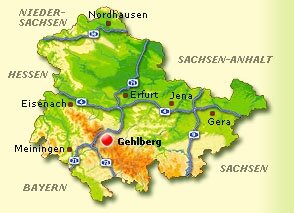 Lagekarte Gehlberg Lagekarte Gehlberg