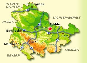 Lagekarte Apolda Lagekarte Apolda