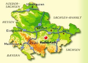 Lagekarte Rudolstadt Lagekarte Rudolstadt