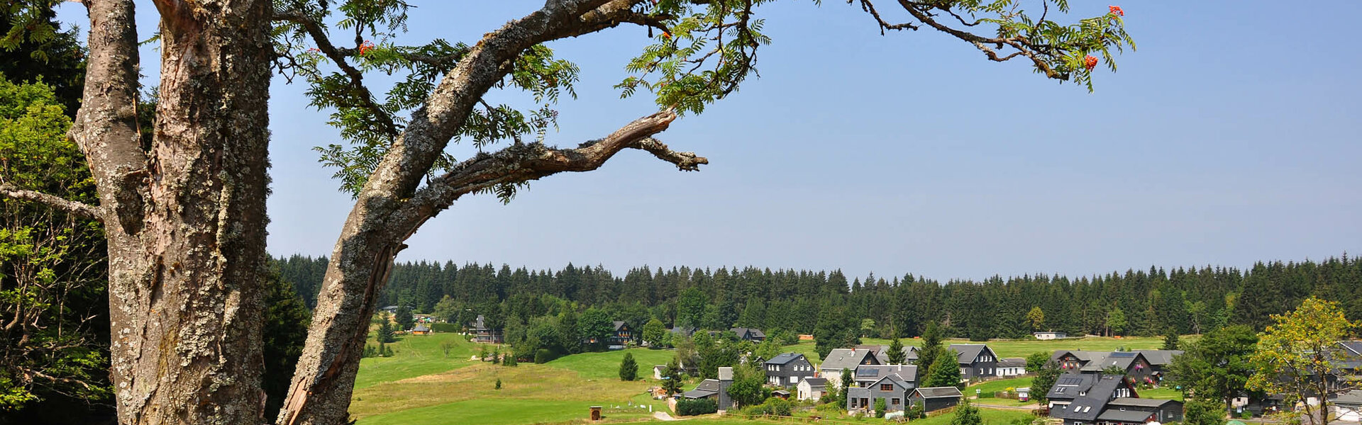 Blick auf den Ort Friedrichshöhe Blick auf den Ort Friedrichshöhe