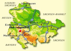 Lagekarte Floh-Seligenthal Lagekarte Floh-Seligenthal